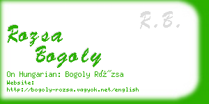 rozsa bogoly business card